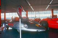 Turin, Italy, 1994 - A Fiat Abarth 1000 Record Enduro of 1960 in the National Automobile Museum. Abarth set 18 International speed records at Monza.