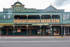 The Hunters Hotel, dating from around 1898, on Orr Street, in Queenstown.