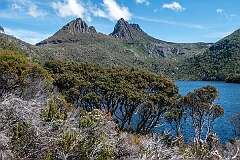 Cradle Mountain from the Dove Lake Circuit, on the south eastern shore.