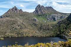Cradle Mountain from the Dove Lake Circuit, on the south western shore.