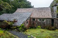 The replica of Waldheim, the original chalet of Gustav Weindorfer (1874-1932), an Austrian, who built it here and campaigned for a National Park to be established at Cradle Mountain, succeeding in 1922.