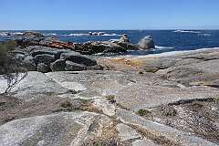 The foreshore at Bicheno on Tasmania's east coast.