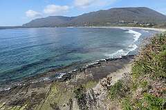 The “Tesselated Pavement”, a typical geological formation on Forestier Peninsula, south eastern Tasmania.