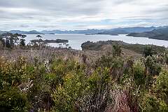 View to Lake Pedder, 2 kilometres south of Strathgordon.