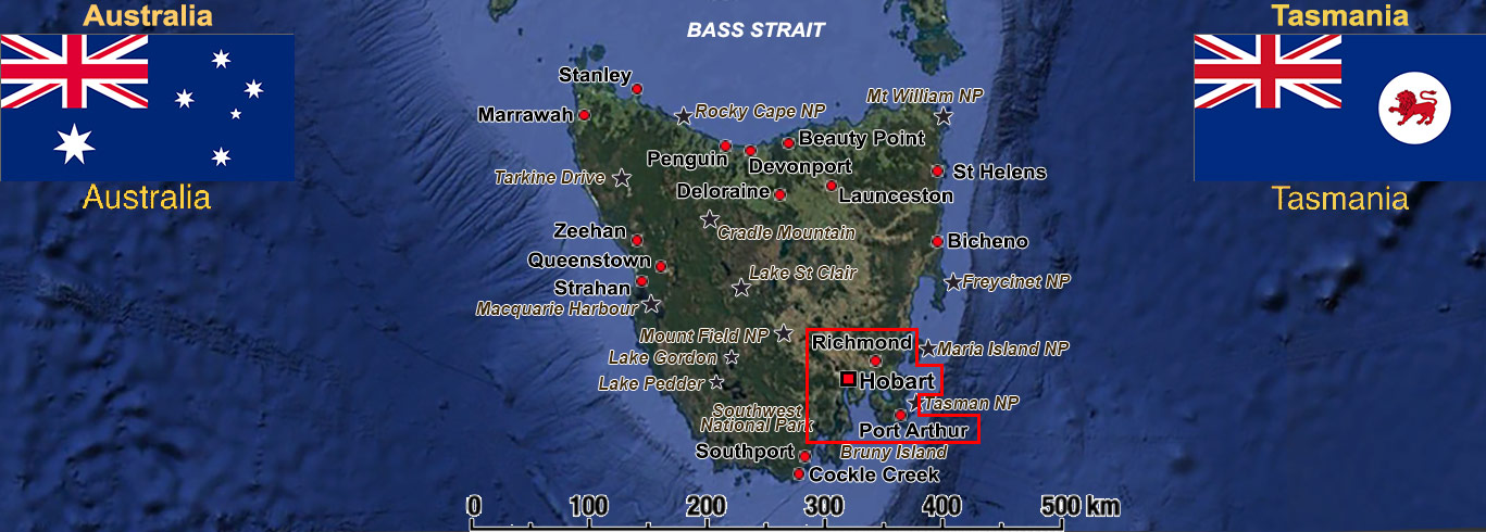 Hobart to Pt Arthur Hobart to Pt Arthur