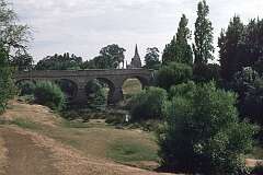 The oldest bridge of Australia, built by convict labour between 1823 and 1825 in Richmond, just north of Hobart.