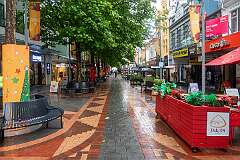 Elizabeth Street, a pedestrian street in Hobart.