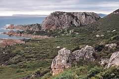The coast from the lighthouse at Rocky Cape on the north west coast of Tasmania.