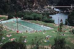 The swimming pool along Cataract Gorge near Launceston.
