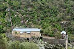 The view to Duck Reach Power Station on the South Esk River, West Launceston.