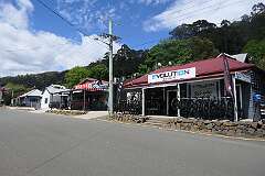Bike shops in Derby, 33 kilometres east of Scottsdale in northeast Tasmania.