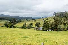 View from Wilmot Road, Lower Wilmot, 28 kilometres south of Devonport.