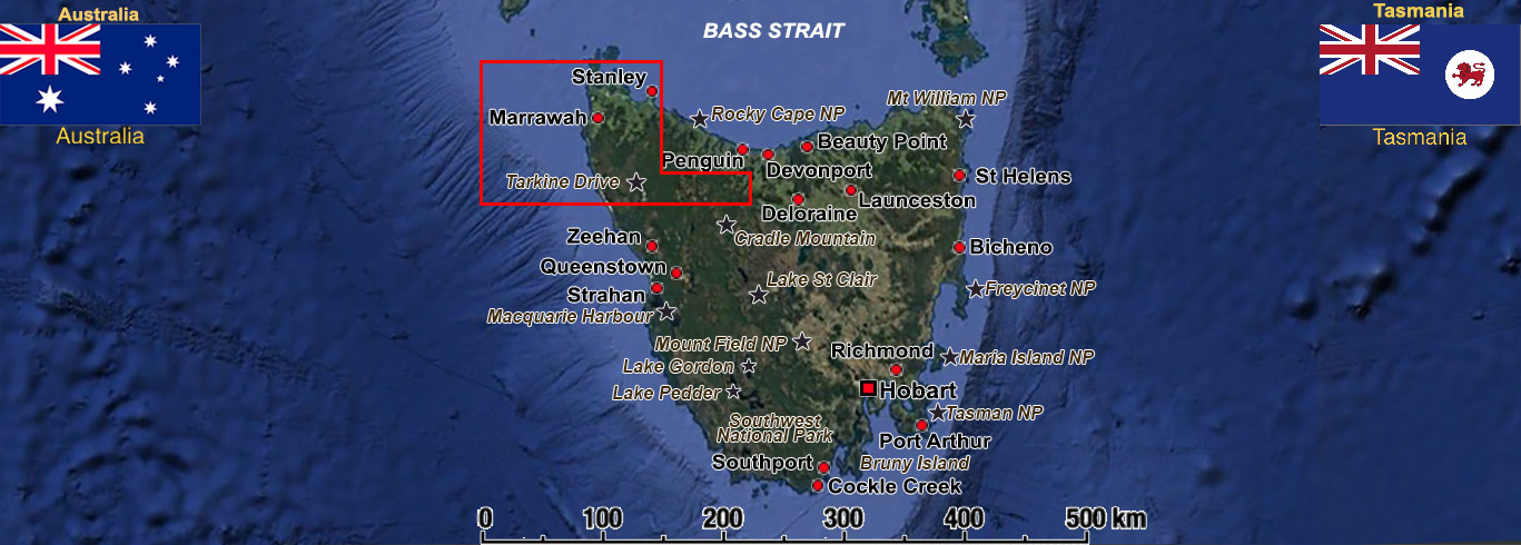 The Northwest of Tasmania: Stanley and the Tarkine The Northwest of Tasmania: Stanley and the Tarkine