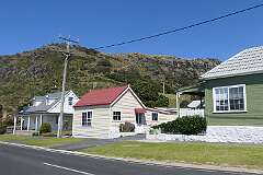 Houses along Church Street in Stanley.