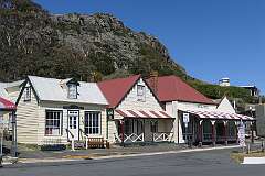The General Store on Church Street in Stanley, with The Nut behind.
