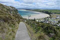 View to Stanley from the trail to the top of The Nut.