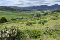 View to the south from the S Riana Road in Gunns Plains, towards the River Leven.