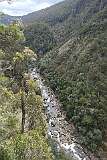 View into Leven Canyon from the Leven Canyon Lookout, about 50 kilometres south of Penguin.