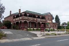 The Cygnet Hotel along the Channel Highway in Cygnet, a quaint town between the d'Entrecasteaux Channel and the Huon River.