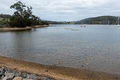 Barnes Bay, on North Bruny Island.