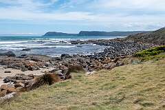 View of Cloudy Bay, in the south of South Bruny Island.