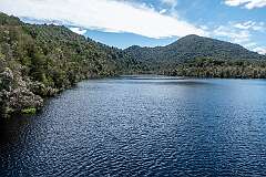 The Gordon River at Heritage Landing, in the Franklin-Gordon Wild Rivers National Park.