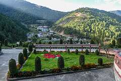 View to the north side of Dirang from the TDL Buddhist Monastery.