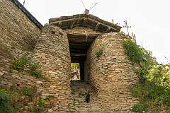 The southern gate to Thembang Heritage Village, considered as the most ancient village in the region and said to be established before first century CE.