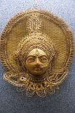 A bamboo mask of Maa Durga, from the state of Tripura; in the State Museum of Itanagar.