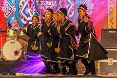 A Tibetan Group dance, by students from the Thubten Choeling Balika Vidyalaya Secondary School of Lhou village, near Tawang.