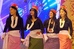 A Nishi Modern Dance of the Nyishi people, the largest ethnic group of Arunachal Pradesh, by the Nishi Cultural Troupe of Tawang.