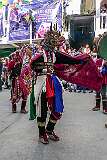Masked dancers, in the Carnival Parade on the first day of the Tawang Festival.
