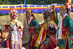 A spiritual dance at the Drub-chod-Chen-Mo Cum Bomdila Torgya.