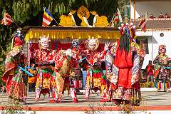 A spiritual dance at the Drub-chod-Chen-Mo Cum Bomdila Torgya.