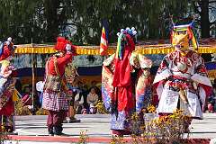 A spiritual dance at the Drub-chod-Chen-Mo Cum Bomdila Torgya.