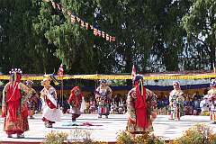 A spiritual dance at the Drub-chod-Chen-Mo Cum Bomdila Torgya.