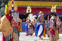 A spiritual dance at the Drub-chod-Chen-Mo Cum Bomdila Torgya.