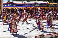 A spiritual dance at the Drub-chod-Chen-Mo Cum Bomdila Torgya.