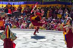 A spiritual dance at the Drub-chod-Chen-Mo Cum Bomdila Torgya.