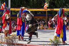 A spiritual dance at the Drub-chod-Chen-Mo Cum Bomdila Torgya.