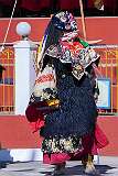 A masked dancer, symbolising evil, during a spiritual dance at the Drub-chod-Chen-Mo Cum Bomdila Torgya.