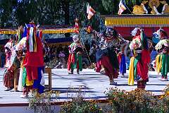 A spiritual dance at the Drub-chod-Chen-Mo Cum Bomdila Torgya.