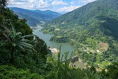 View of Rangadi Dam, 60 kilometres northeast of Itanagar.