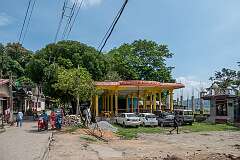 Durga Mandir Rajadwar, a small temple in North Guwahati along the Brahmaputra River.