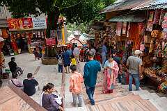Shops on the steps leading to the Maa Kamakhya Temple.