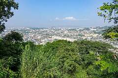 View of Guwahati from Gandhi Mandap on Sarania Hill.