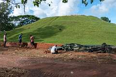 Construction work at Maidan No.2, Charaideo.