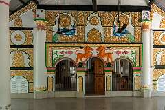 Another hall in the Sri Sri Auniati Satra; this important Vaishnavite monastery was founded in 1653 by the Ahom King Jayadhwaj Singha.