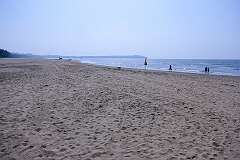 Miramar Beach, one of the beaches in Panjim (Panaji).