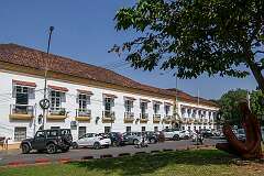 The Albuquerque Palace or Old Secretariat, in Patto Colony, Panaji.